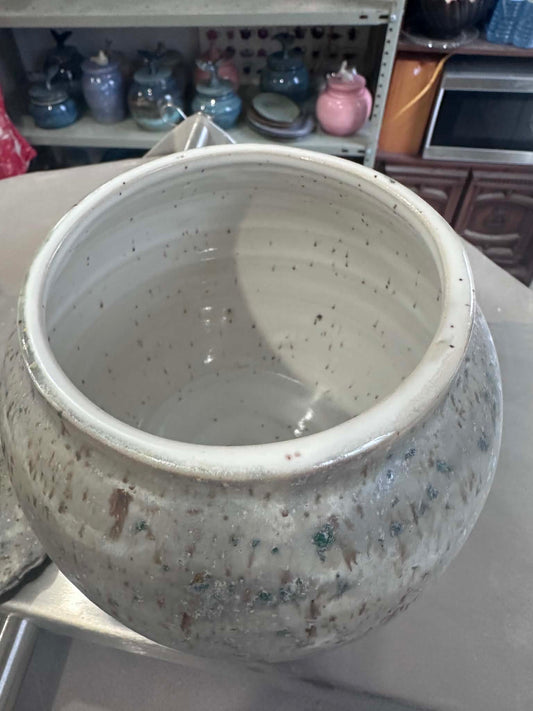 Lichen Rock Sculpted Lid Jar