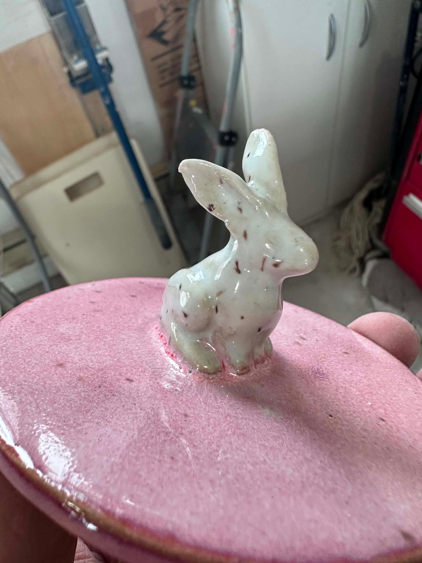Cotton Tail Small Sculpted Lid Jar