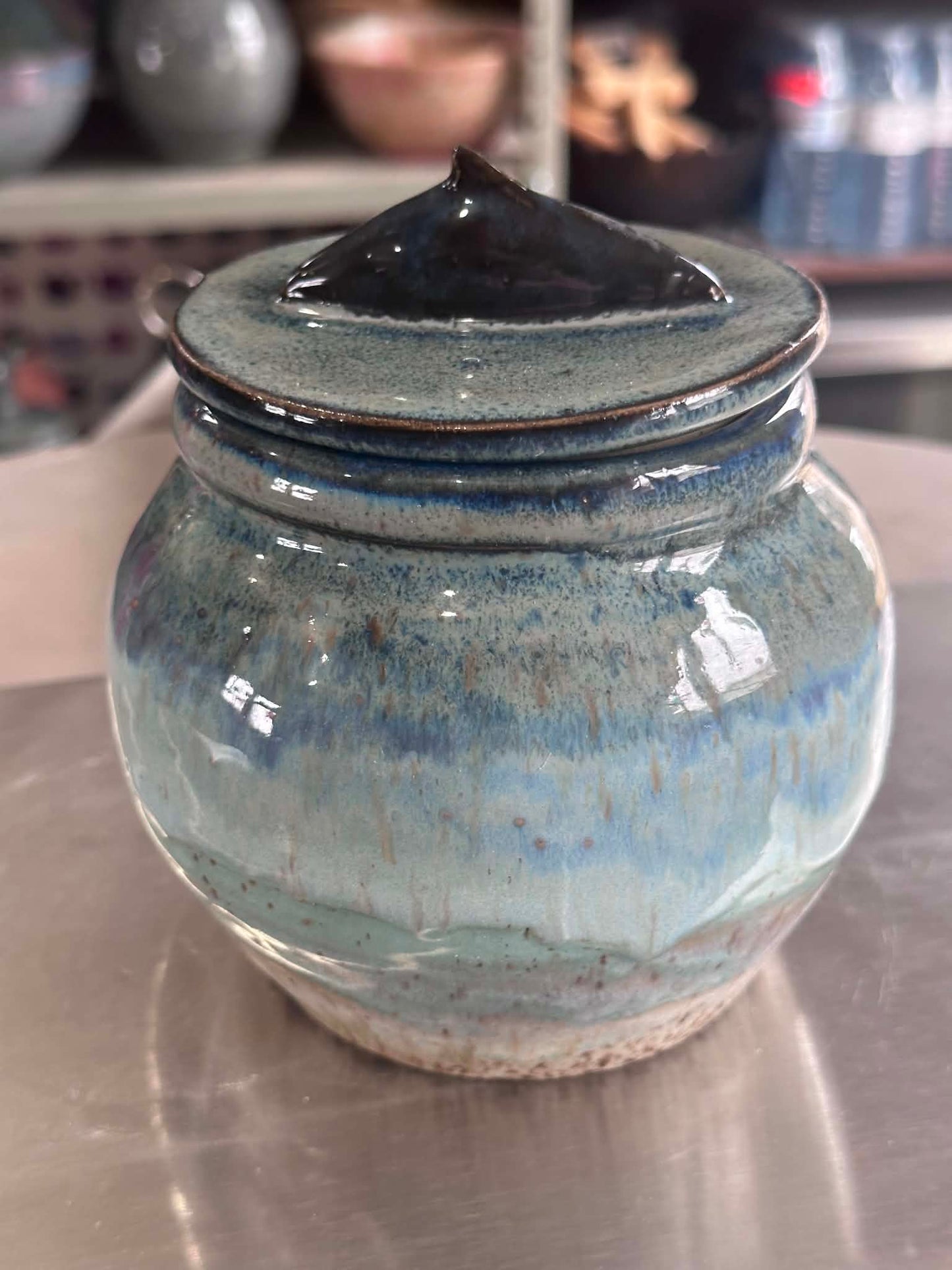 Breaching Whale Sculpted Lid Jar