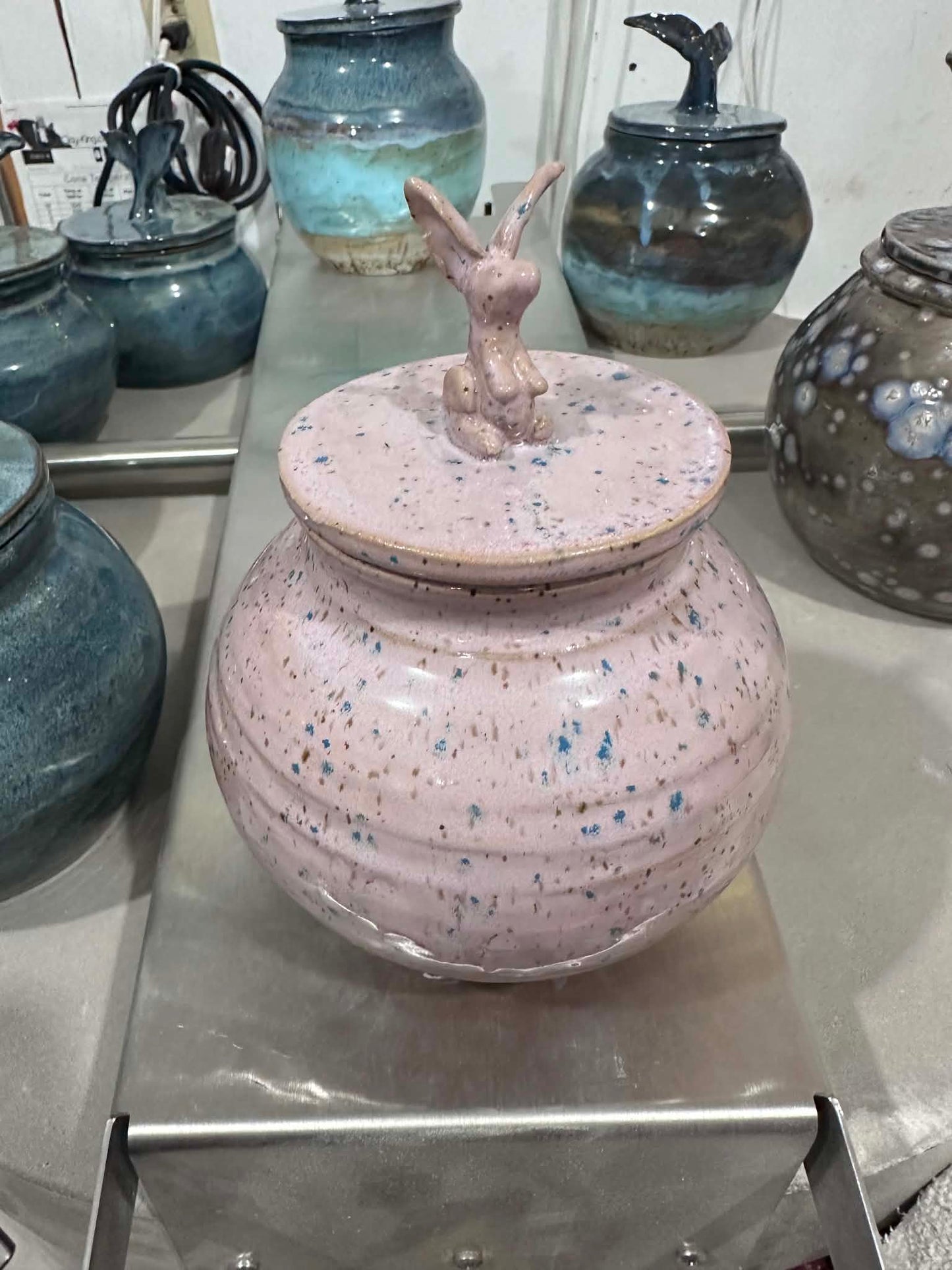 The Meadow Hare Sculpted Lid Jar