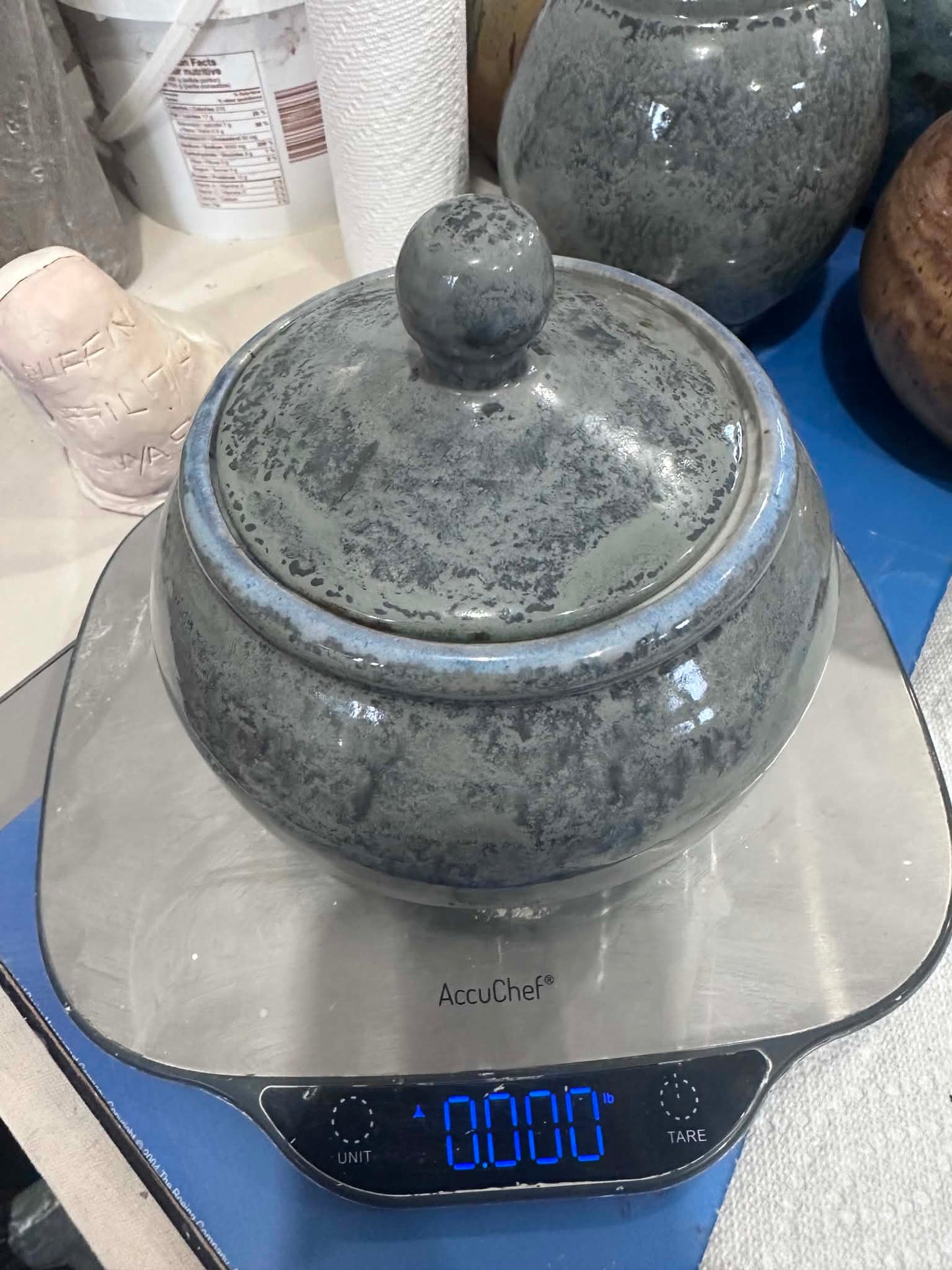 Foggy Blue Jar