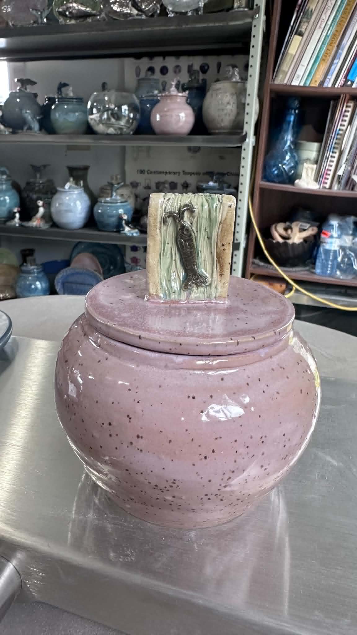 Saltwater Rose Cod Jigger Sculpted Lid Jar