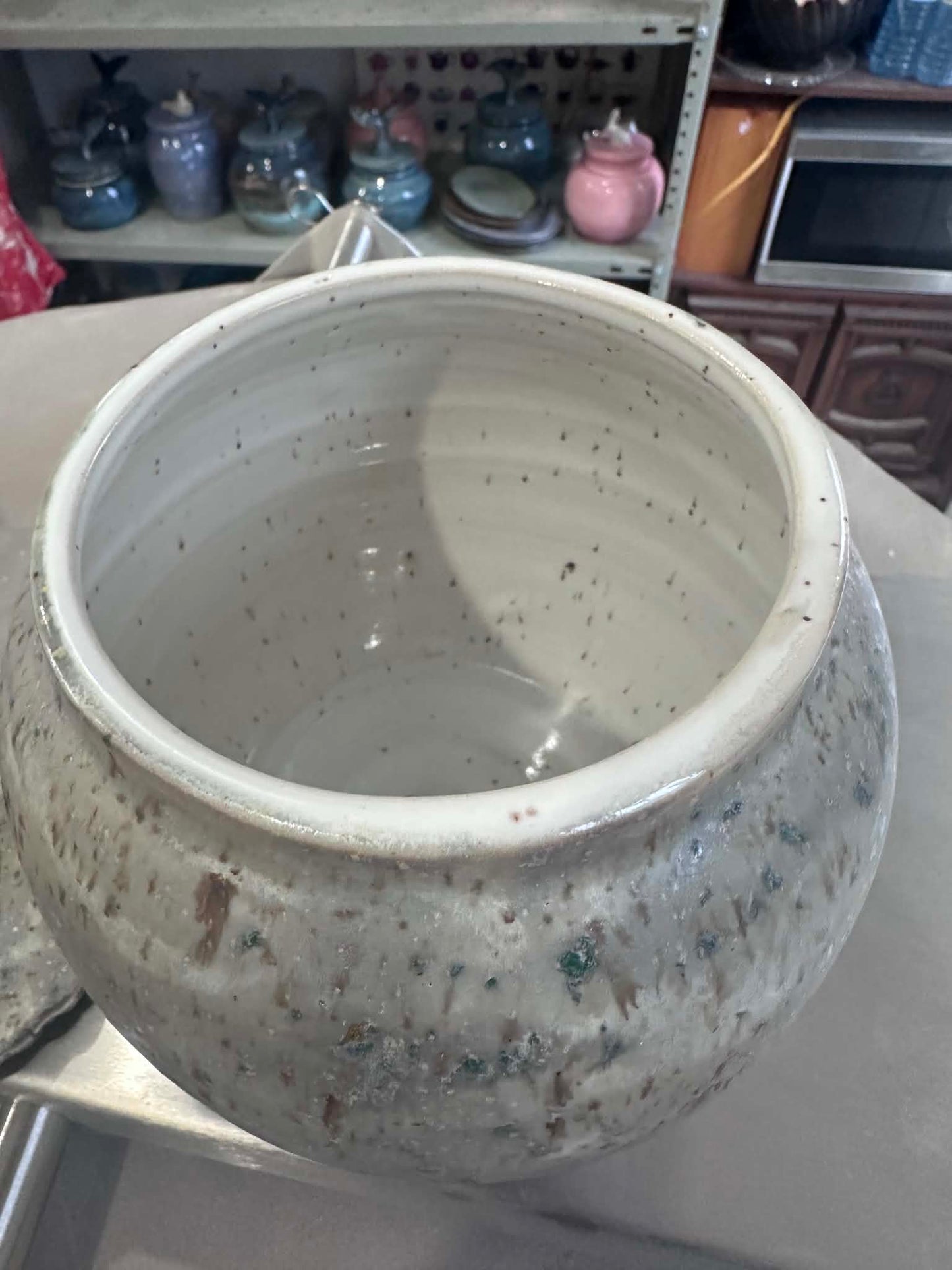 Lichen Rock Sculpted Lid Jar