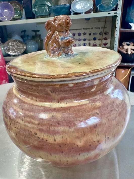 Squirreled Away Sculpted Lid Jar