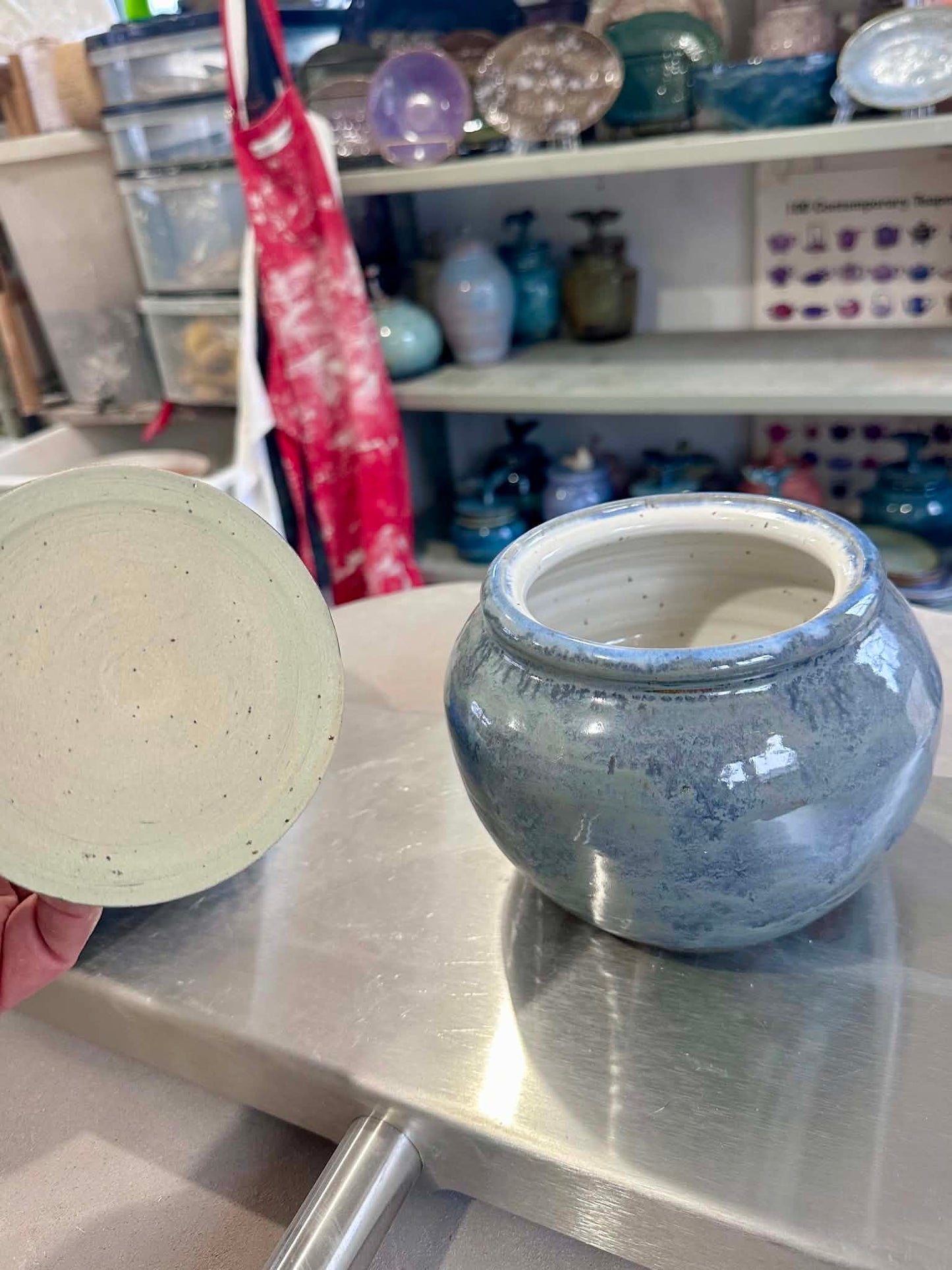 Foggy Blue Jar