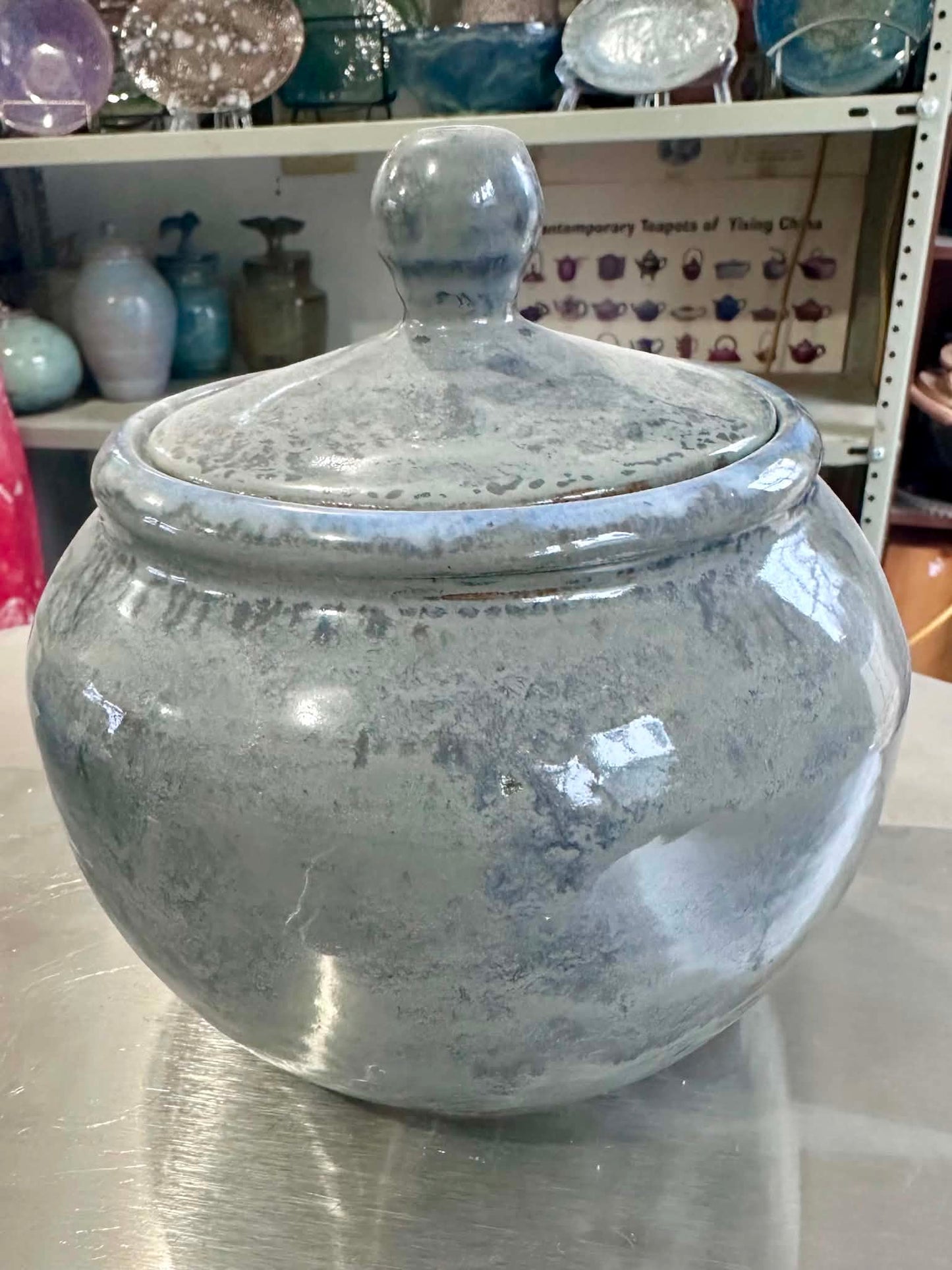 Foggy Blue Jar