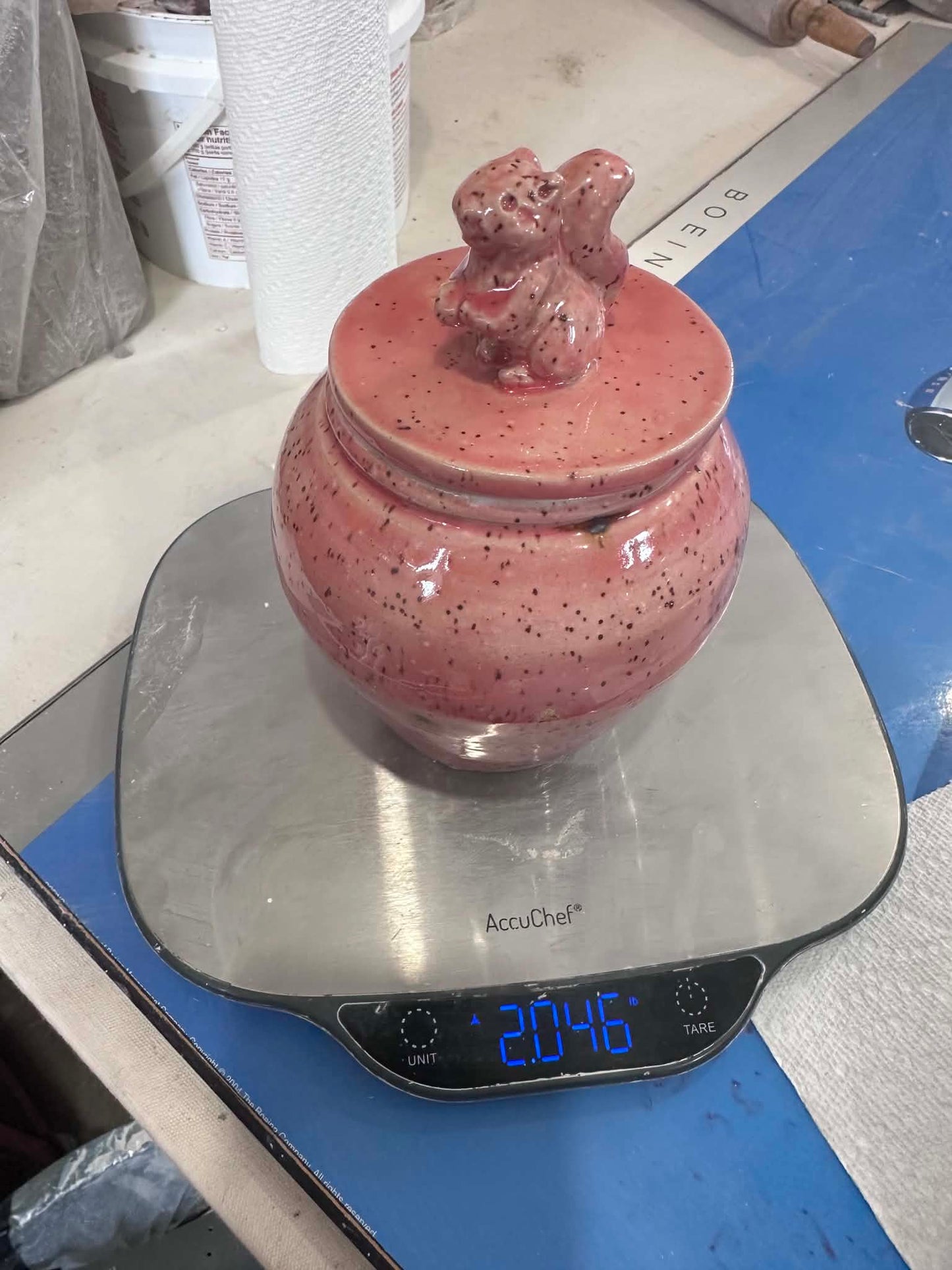 Berry Cove Squirrel Sculpted Lid Jar