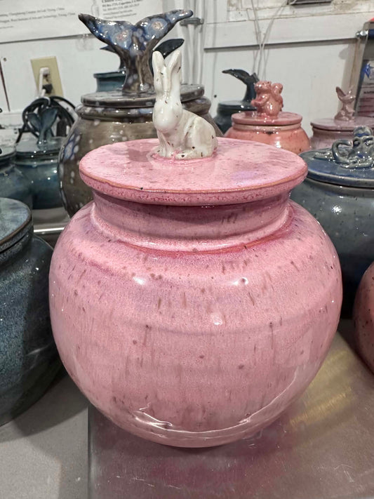 Cotton Tail Small Sculpted Lid Jar