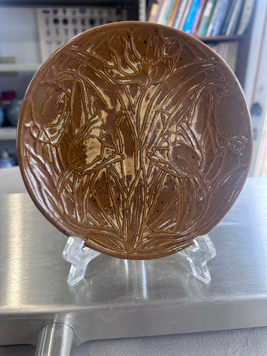 Late Summer Garden Round Plate