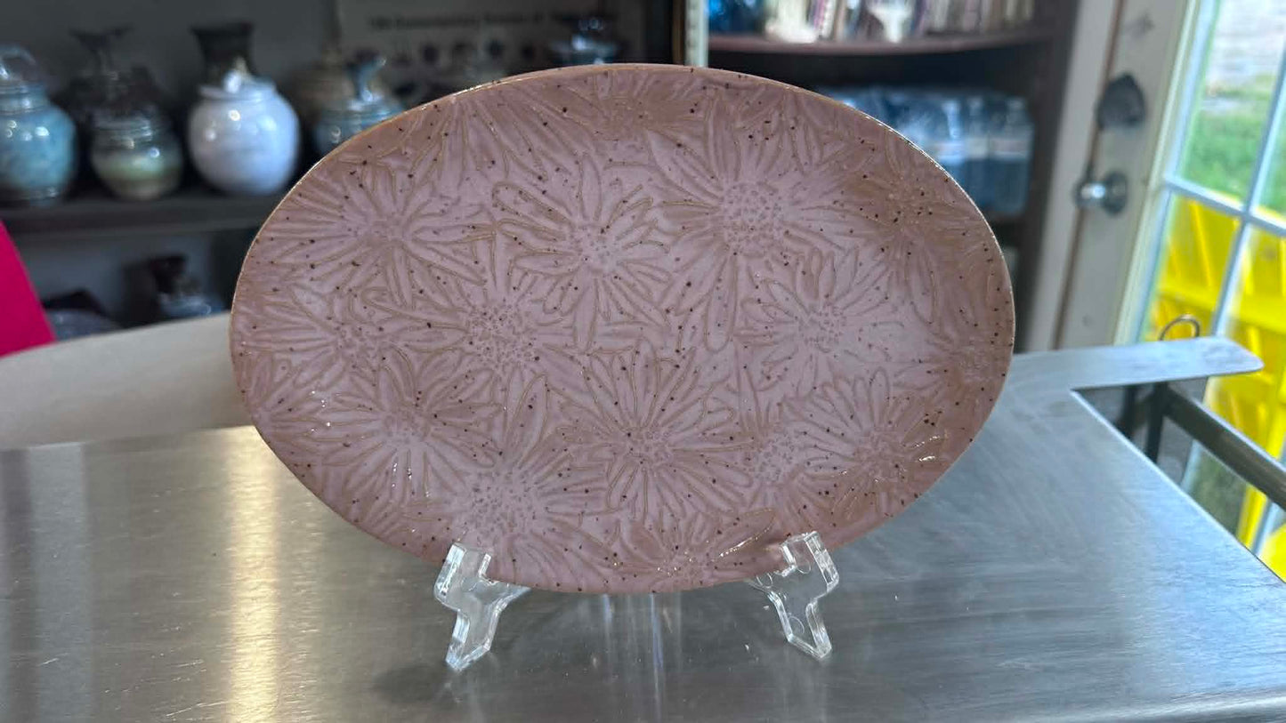 Rosehip Daisy Oval Plate