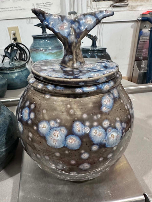 Humpback Barnacles Sculpted Lid Jar