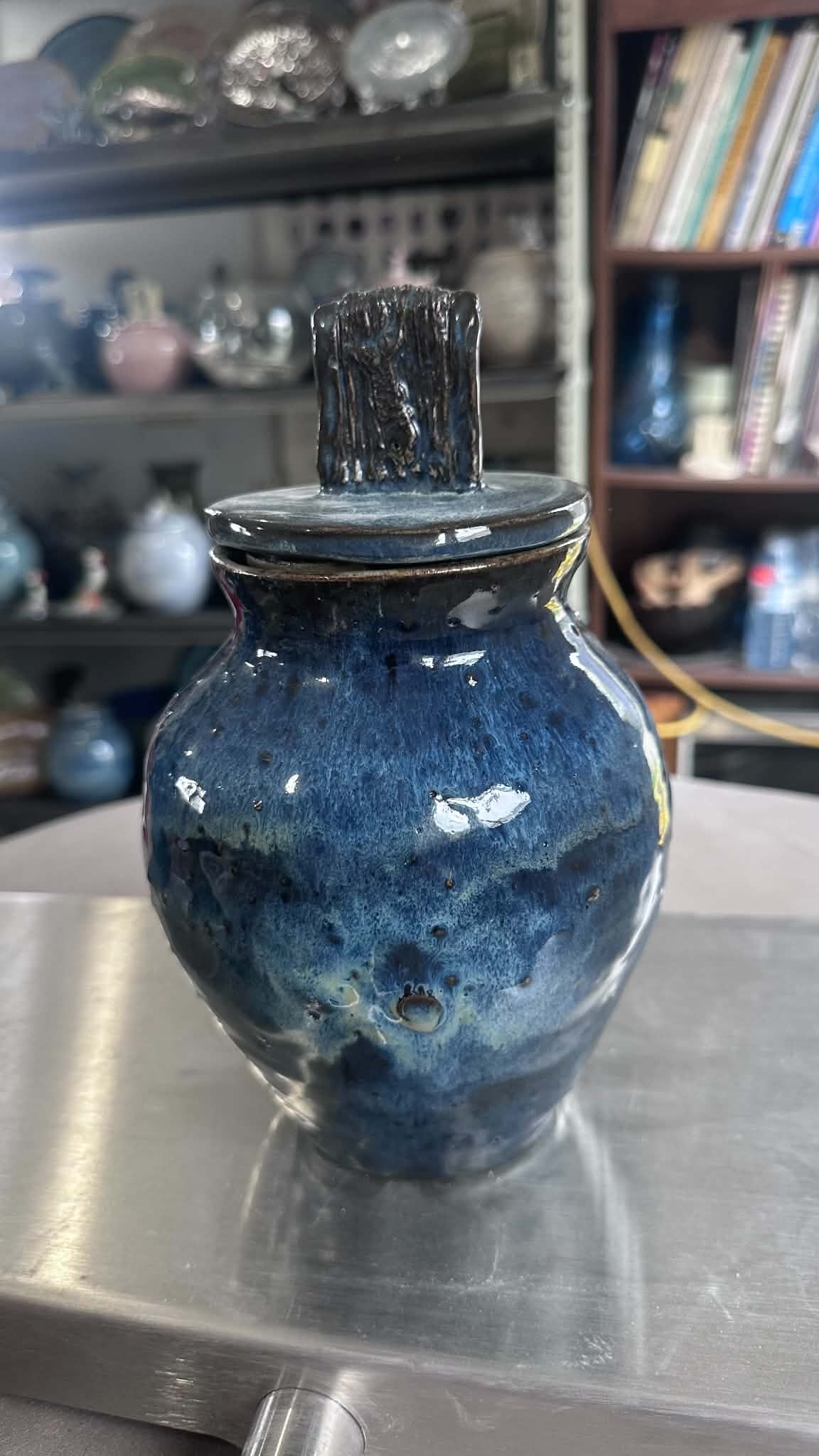 Cod Jigger Blues Sculpted Lid Jar