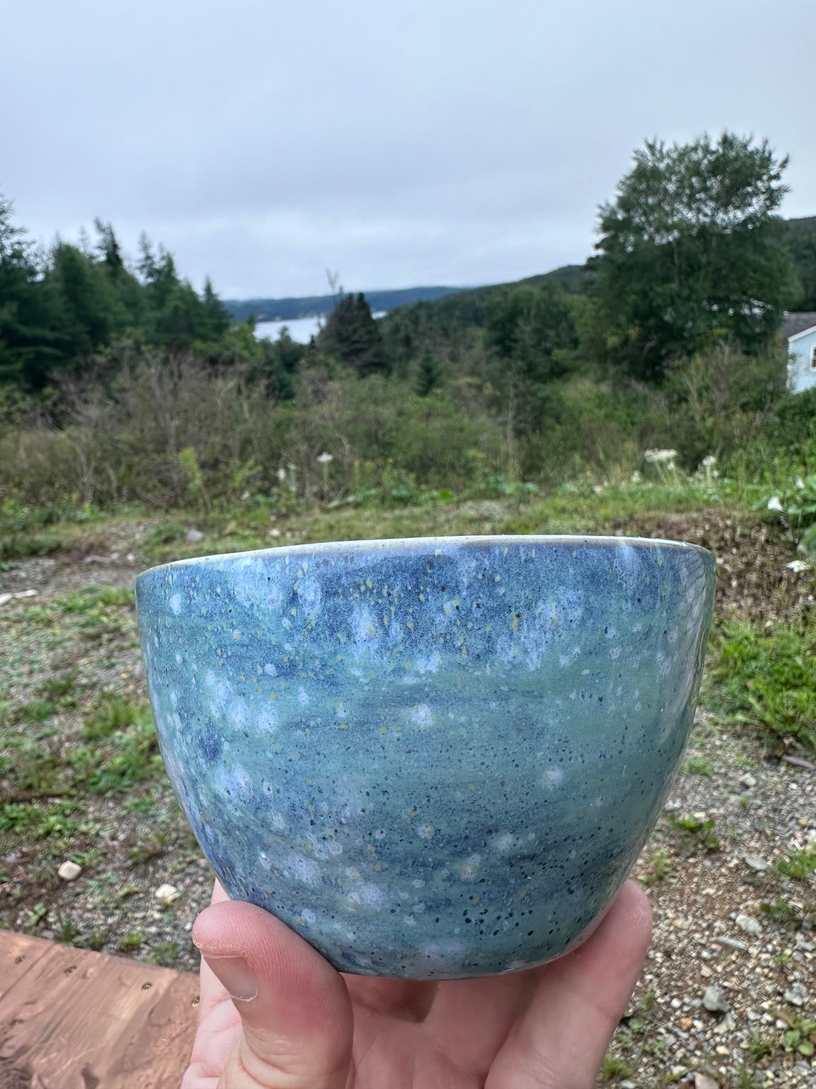 Studio Piece 002 fired bowl exterior