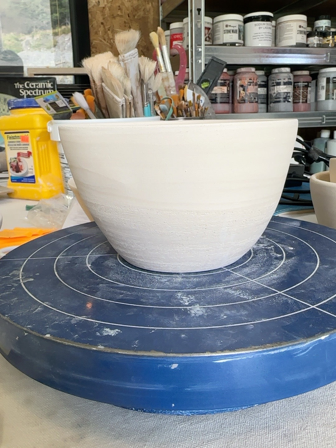 Studio Piece 002 bisque bowl profile
