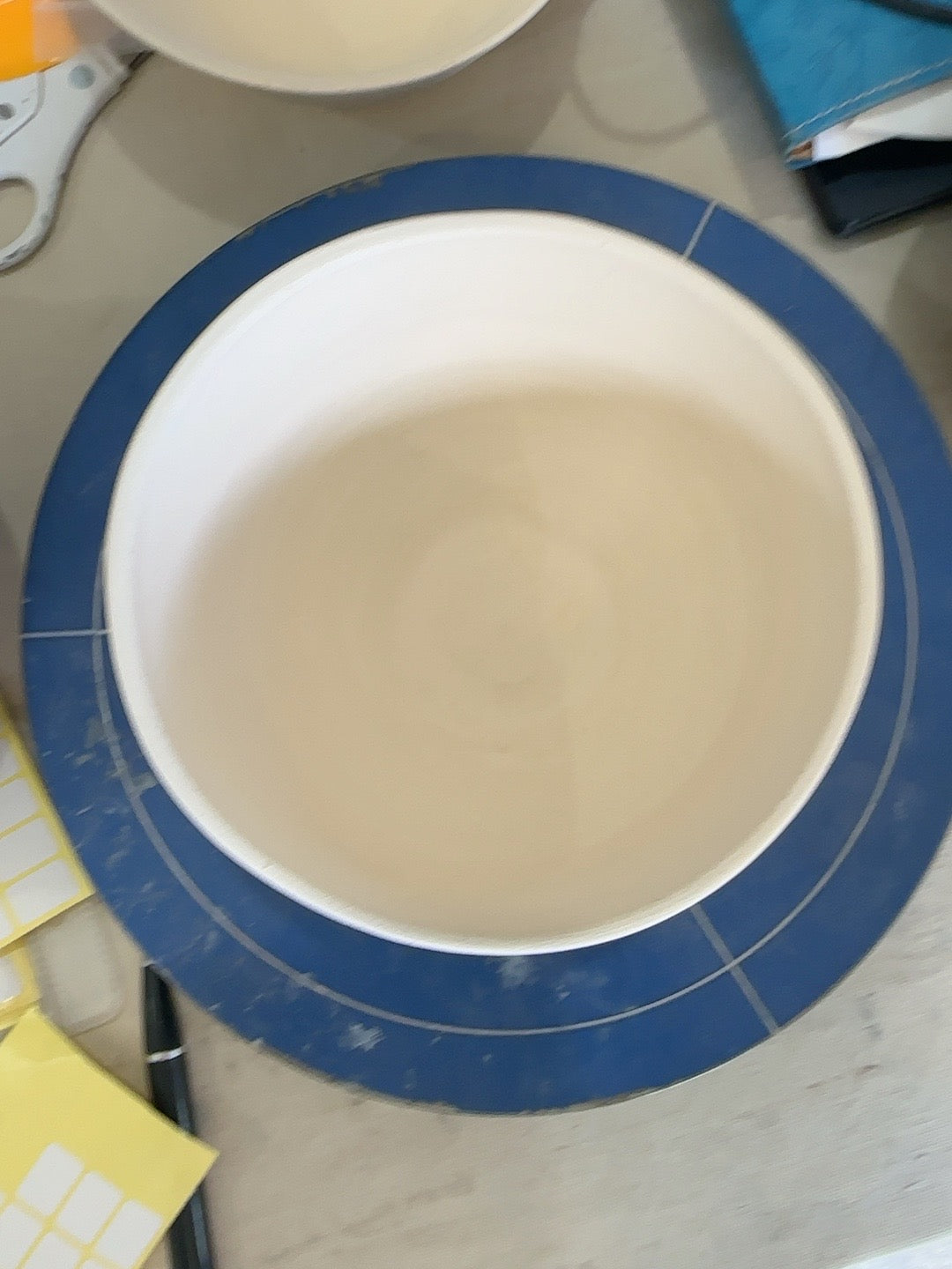Studio Piece 002 bisque bowl top and interior