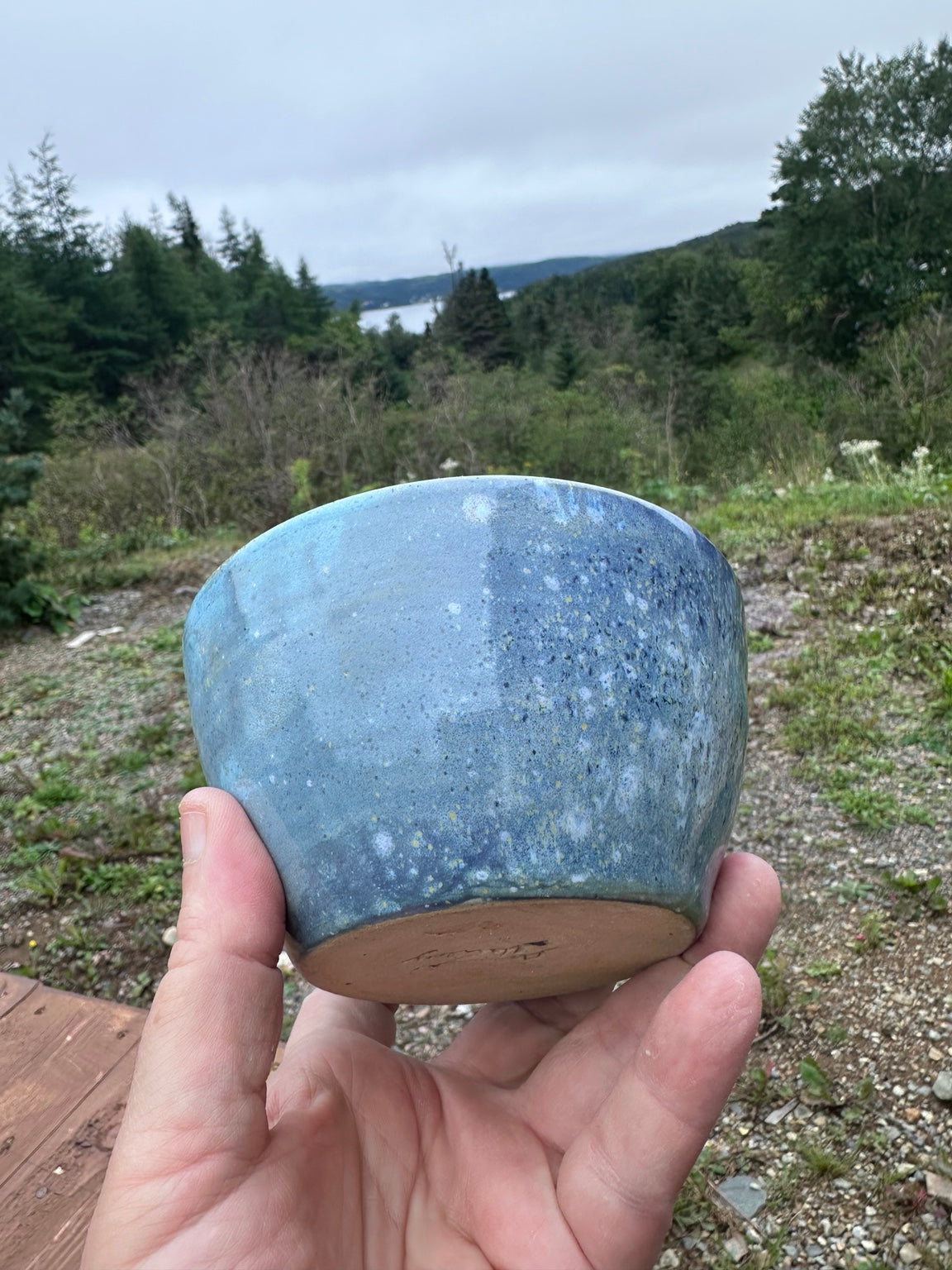 Studio Piece 004 fired bowl exterior