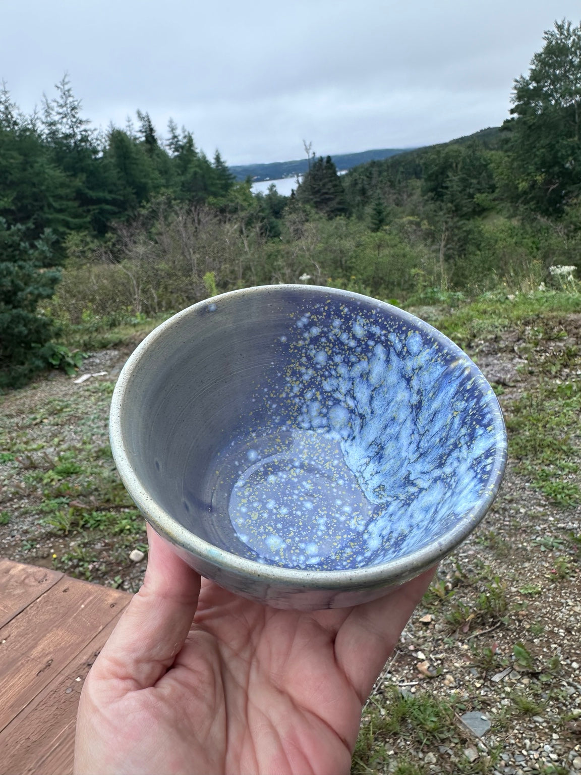 Studio Piece 004 fired bowl interior