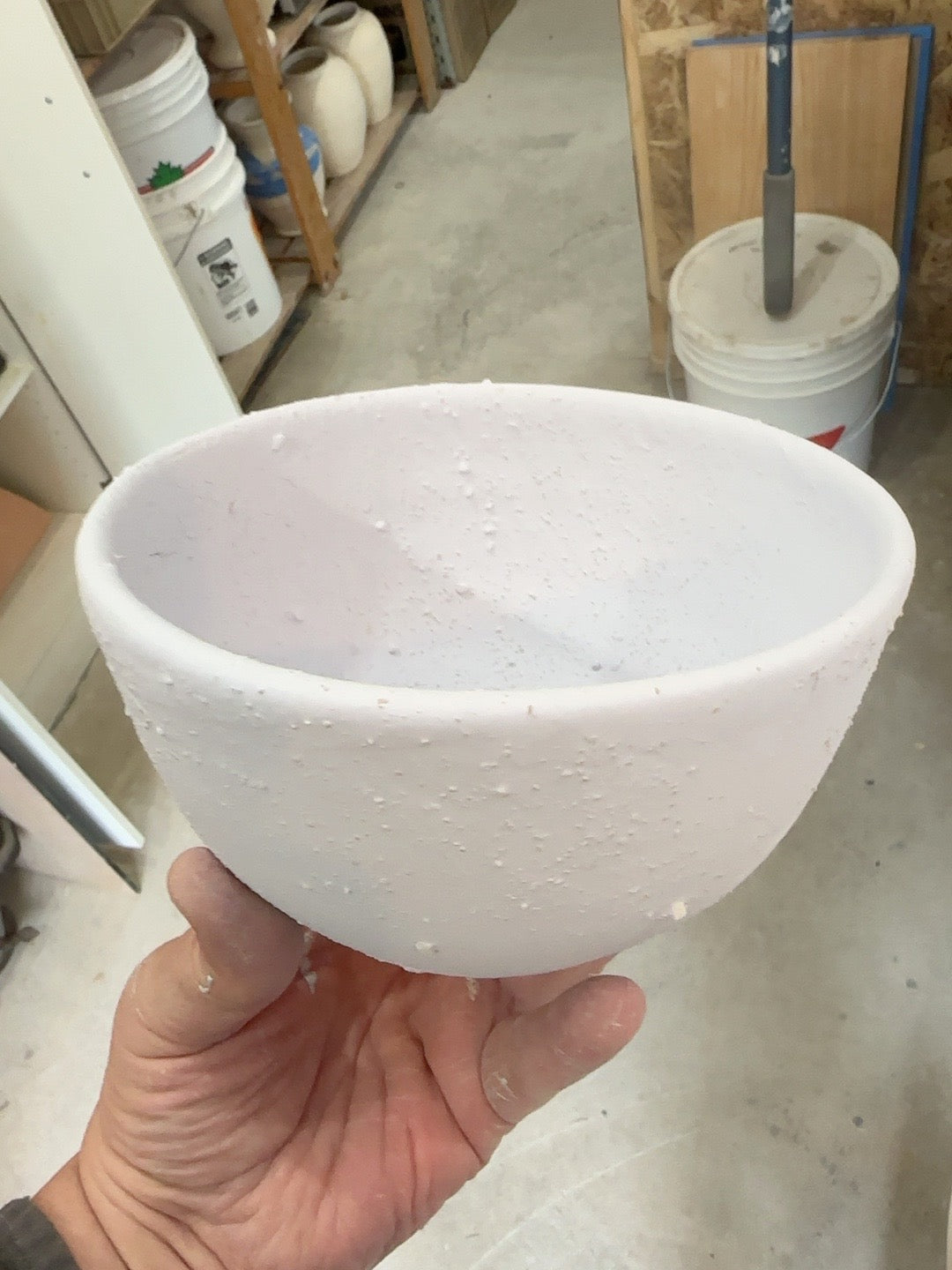 HCP-004 pre-fire glaze: Blue Hydrangea dipped