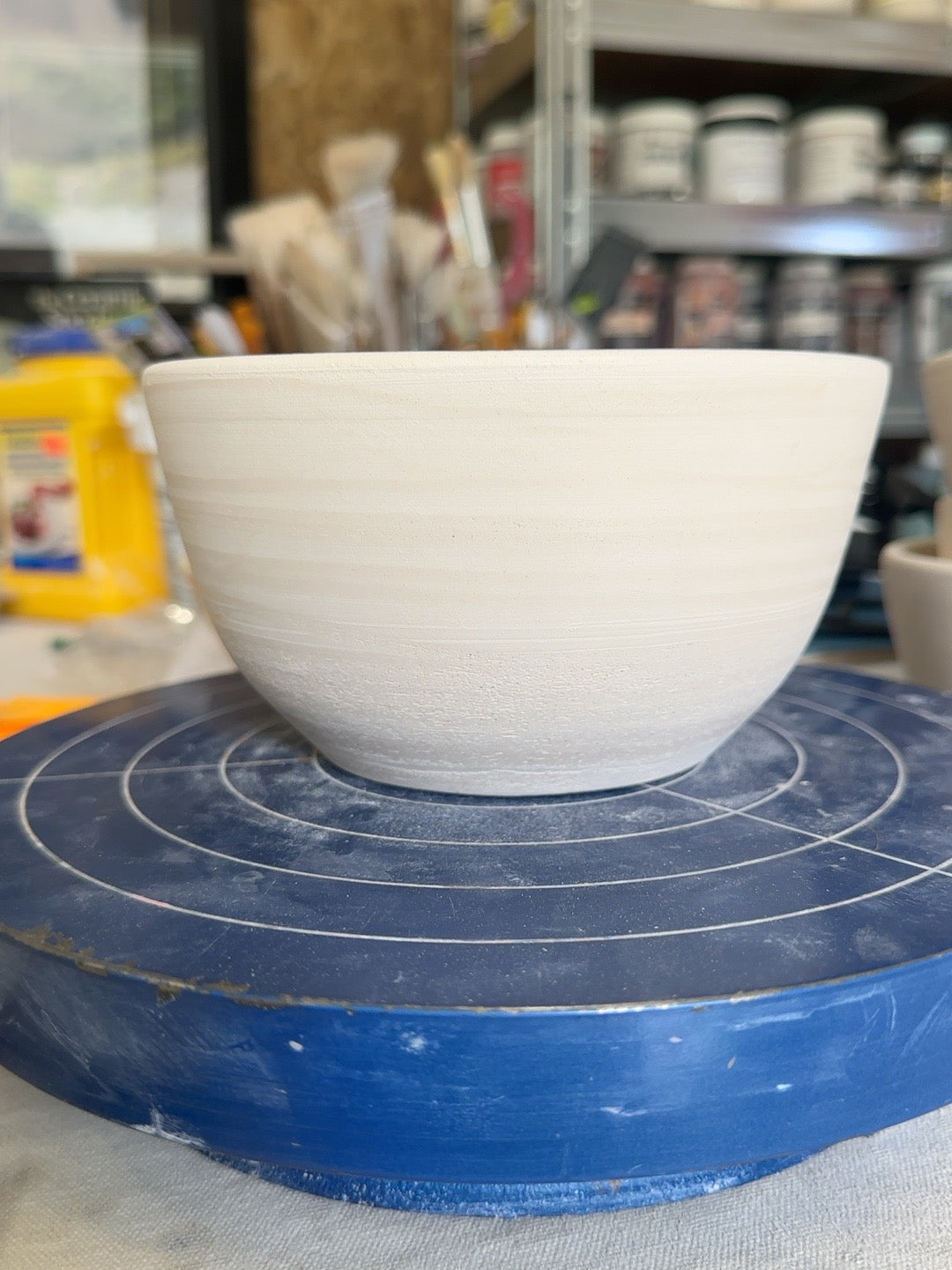 Studio Piece 004 bisque bowl profile