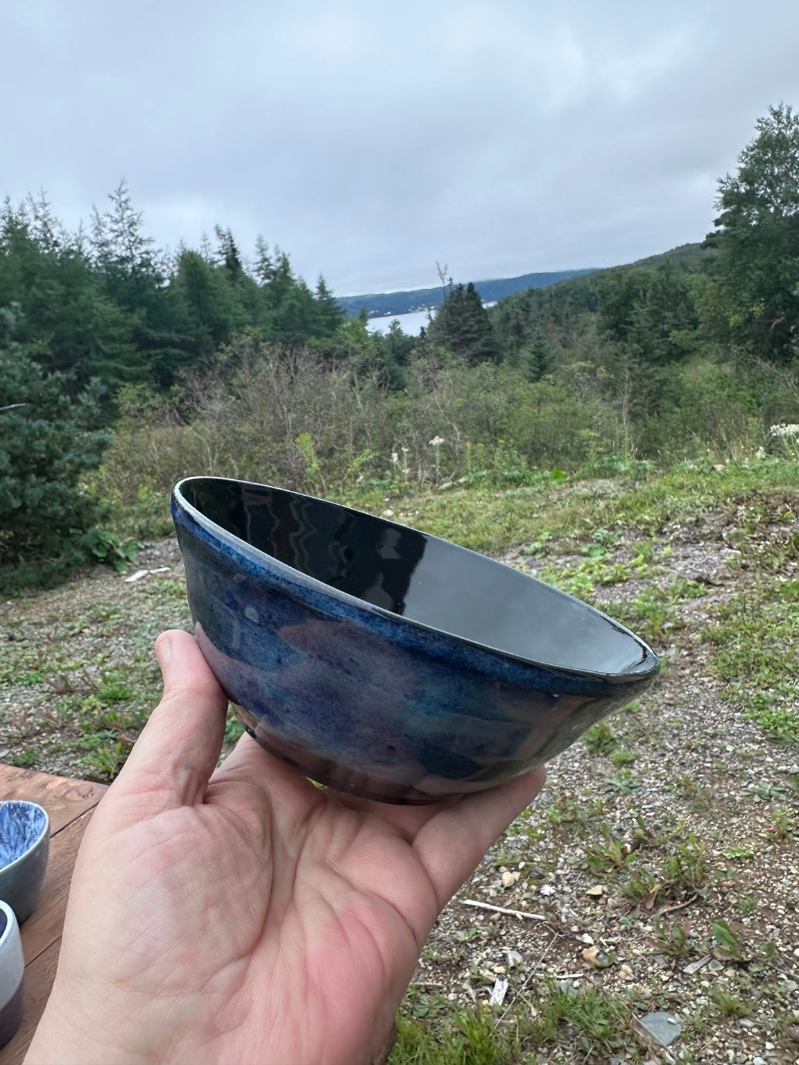HCP-010 finished glaze-fired bowl, profile and interior