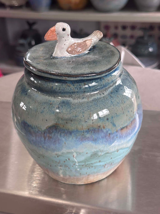 Little Gull Lid Treasure Jar