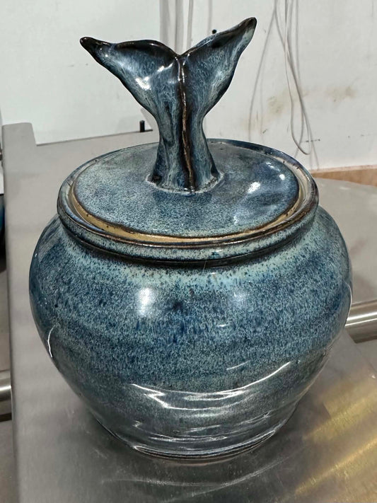 The Saltwater Rise Sculpted Lid Jar
