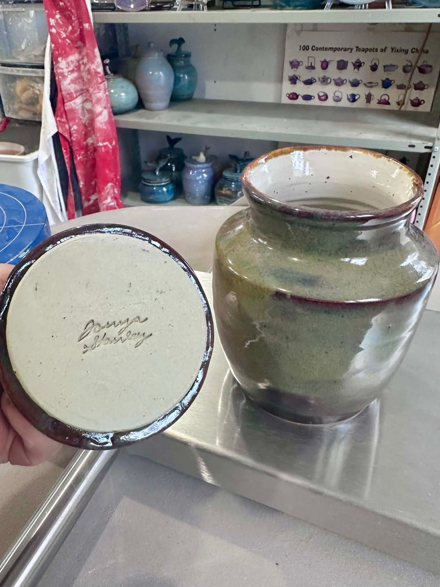 Eastern Wanderer Whale Tail Sculpted Lid Jar