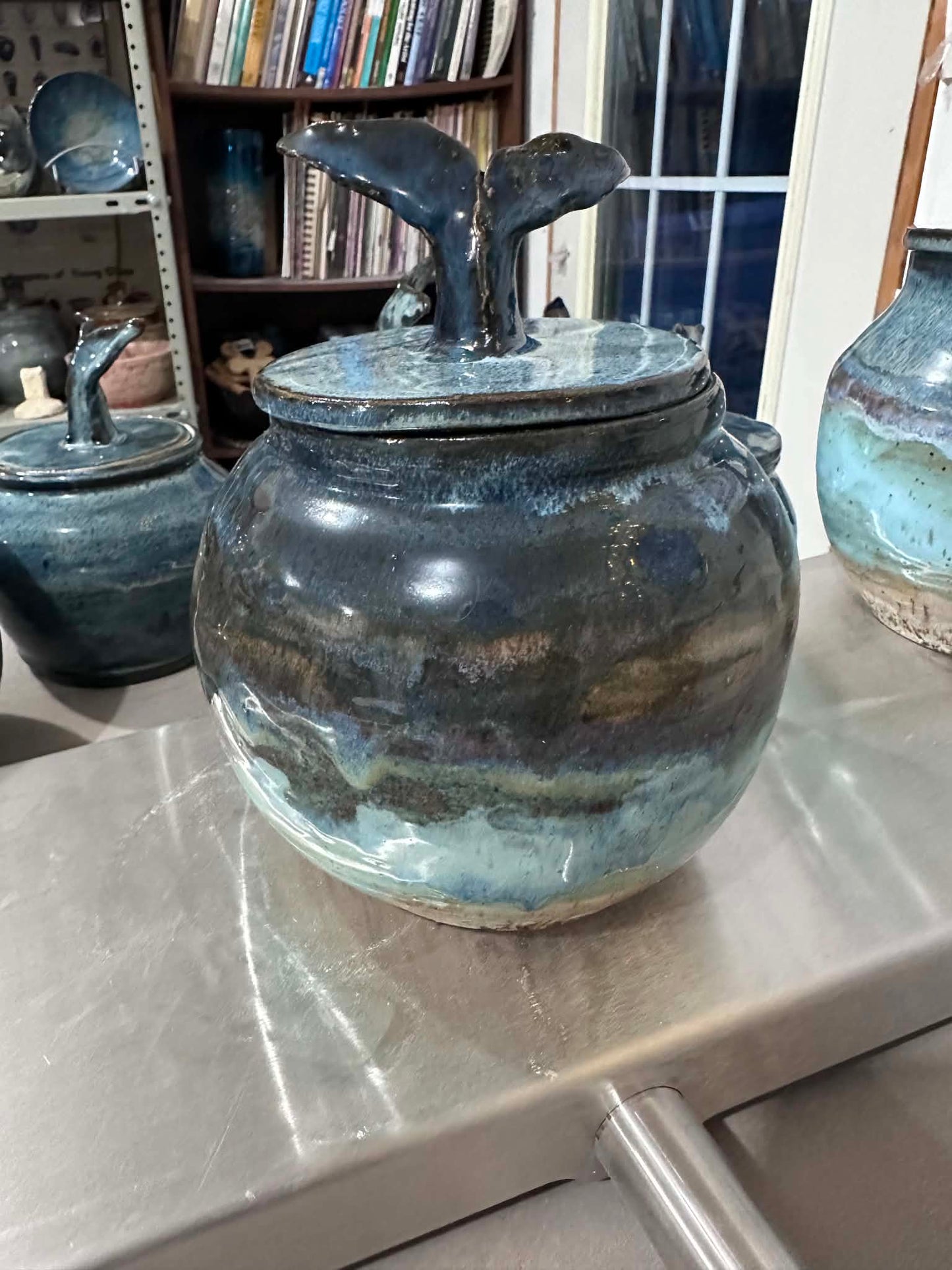 The Fog Bank Sculpted Lid Jar
